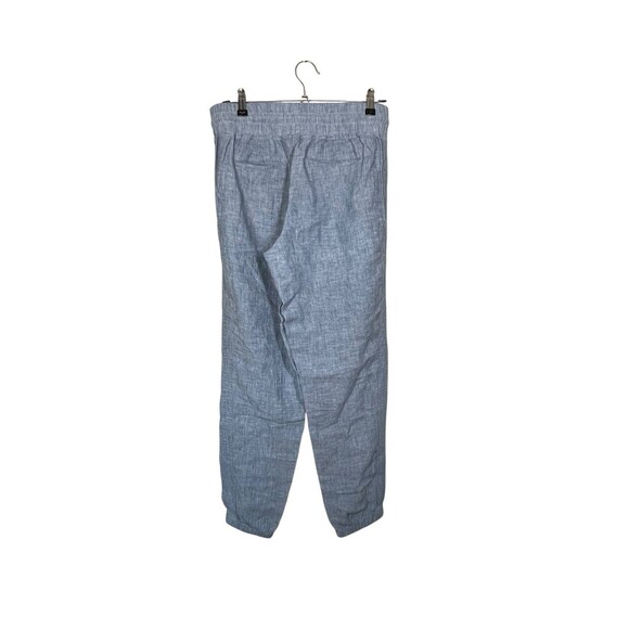 ATHLETA Women's Size 8 Chambray Cabo 100% Linen Jogger Pants Drawstring Waist - Picture 3 of 10